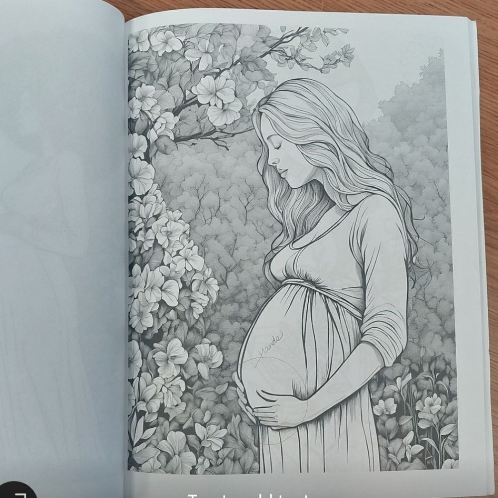 Positive Pregnancy Coloring Book - Picture 6 of 7